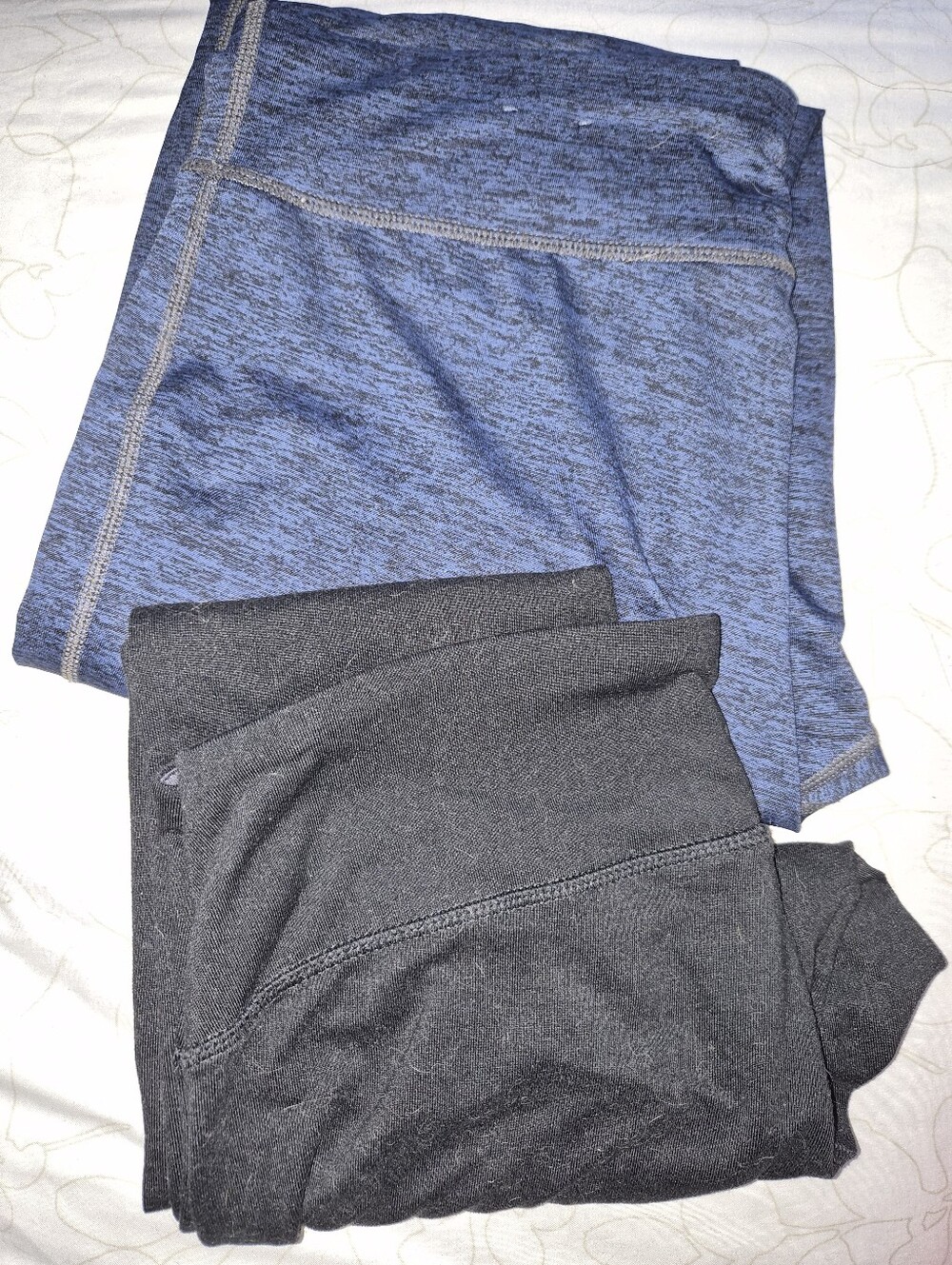 Navy & Black Leggings - Womens Medium Lightweight Activewear